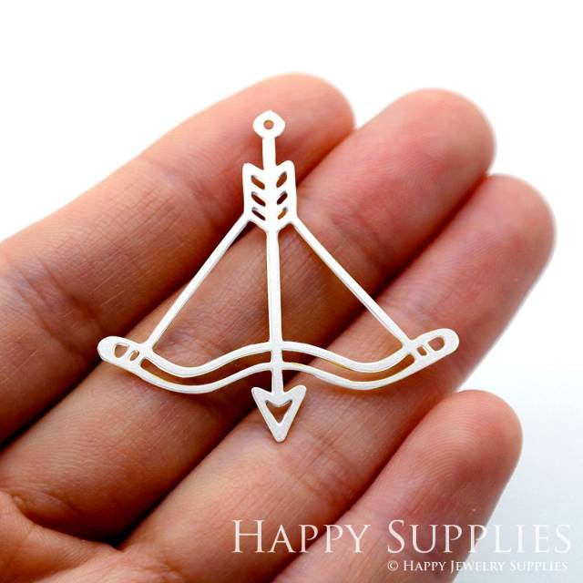 Stainless Steel Jewelry Charms, Arrow Stainless Steel Earring Charms, Stainless Steel Silver Jewelry Pendants, Stainless Steel Silver Jewelry Findings, Stainless Steel Pendants Jewelry Wholesale (SSD1584)