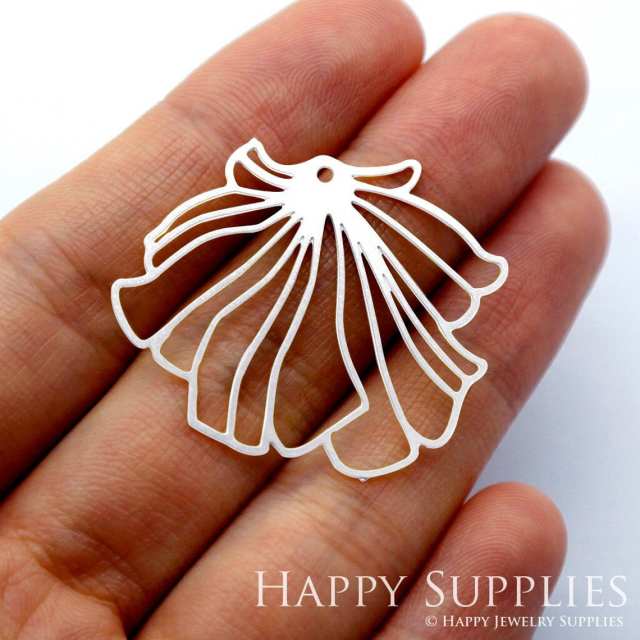 Stainless Steel Jewelry Charms, Leaf Stainless Steel Earring Charms, Stainless Steel Silver Jewelry Pendants, Stainless Steel Silver Jewelry Findings, Stainless Steel Pendants Jewelry Wholesale (SSD1627)