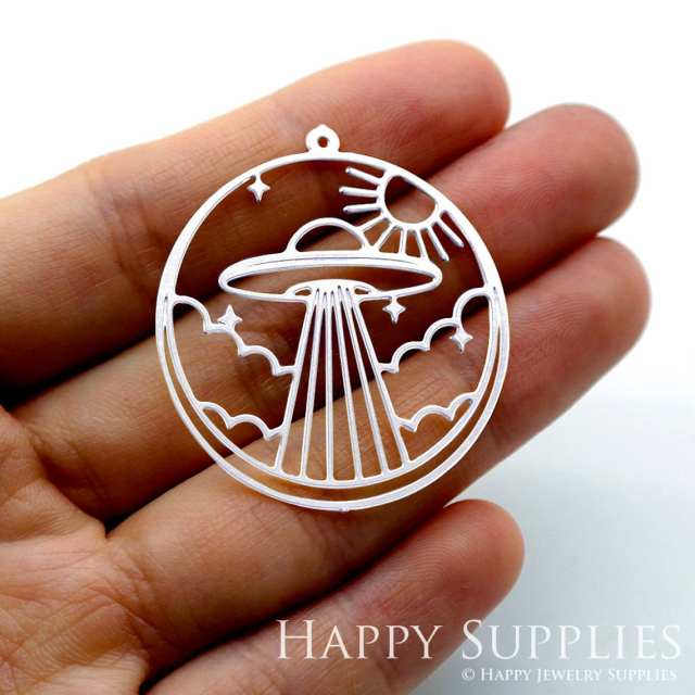 Stainless Steel Jewelry Charms, Spacecraft Stainless Steel Earring Charms, Stainless Steel Silver Jewelry Pendants, Stainless Steel Silver Jewelry Findings, Stainless Steel Pendants Jewelry Wholesale (SSD1601)