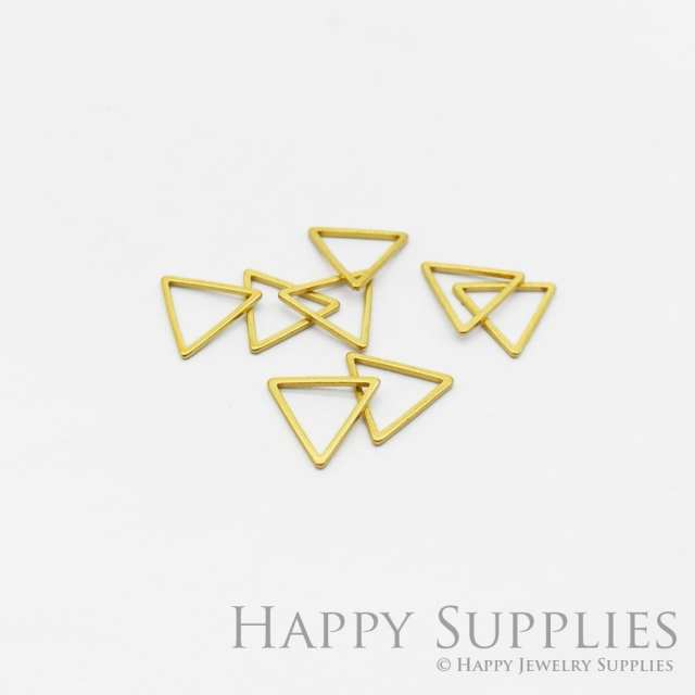 Brass Jewelry Charms,  Triangle Raw Brass Earring Charms, Brass Jewelry Pendants, Raw Brass Jewelry Findings, Brass Pendants Jewelry Wholesale (NZG53)