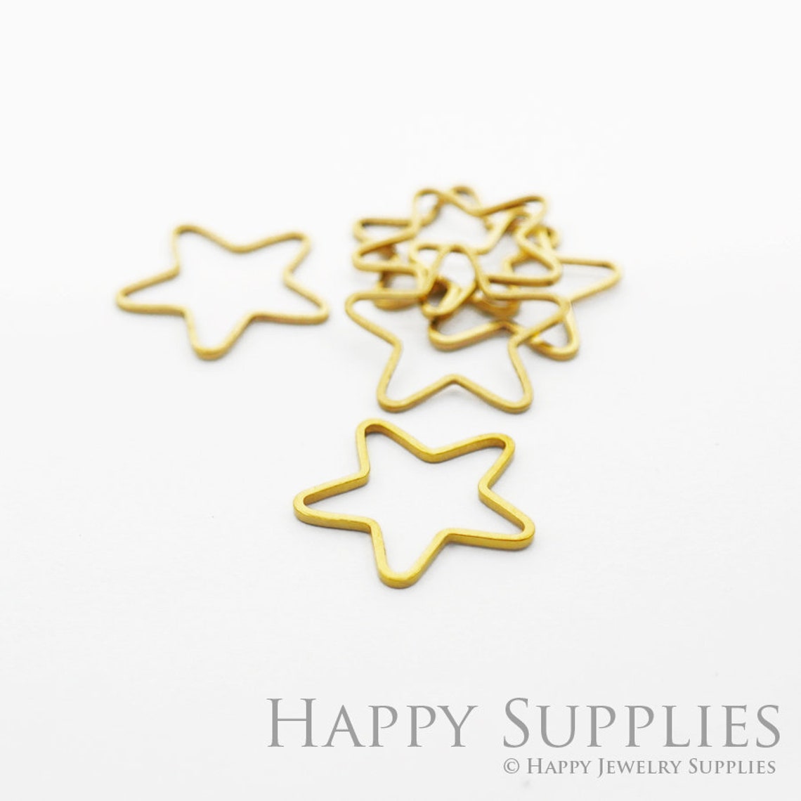 Brass Jewelry Charms, Star Raw Brass Earring Charms, Brass Jewelry Pendants, Raw Brass Jewelry Findings, Brass Pendants Jewelry Wholesale (NZG58)