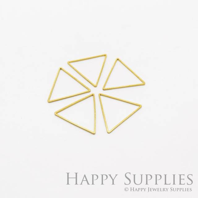Brass Jewelry Charms,  Triangle Raw Brass Earring Charms, Brass Jewelry Pendants, Raw Brass Jewelry Findings, Brass Pendants Jewelry Wholesale (NZG53)