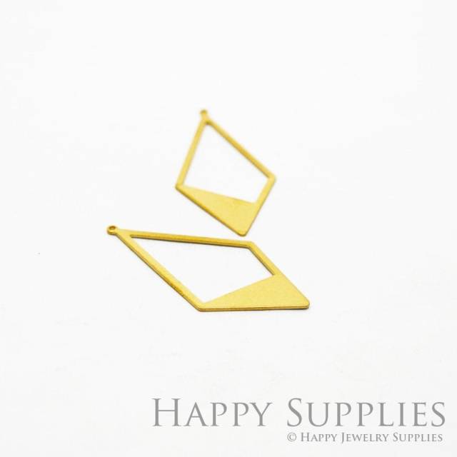 Brass Jewelry Charms, Geometric Raw Brass Earring Charms, Brass Jewelry Pendants, Raw Brass Jewelry Findings, Brass Pendants Jewelry Wholesale (NZG139)