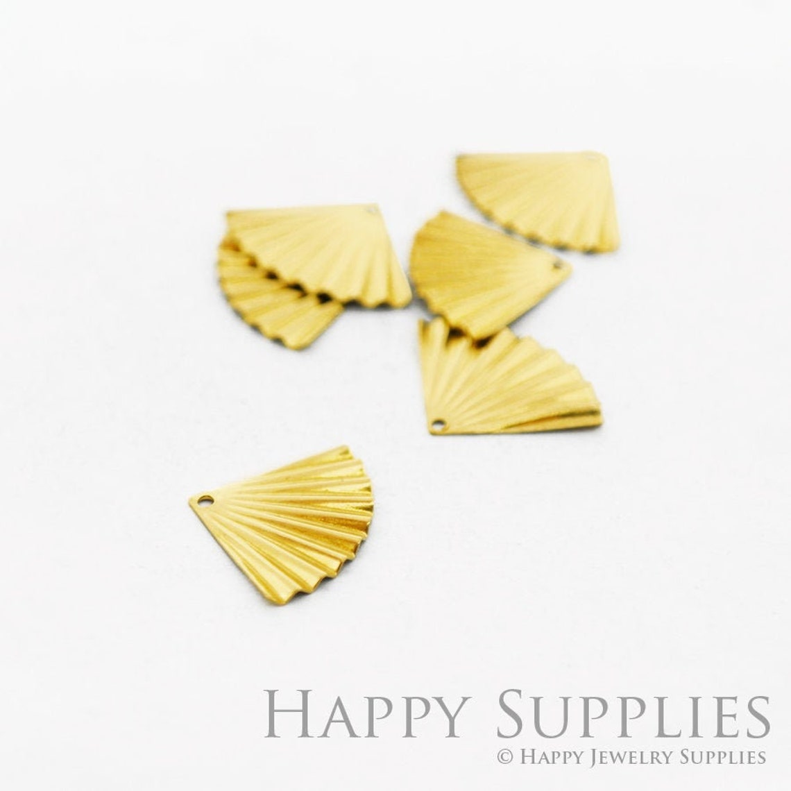 Brass Jewelry Charms,  Fan Raw Brass Earring Charms, Brass Jewelry Pendants, Raw Brass Jewelry Findings, Brass Pendants Jewelry Wholesale (NZG86)