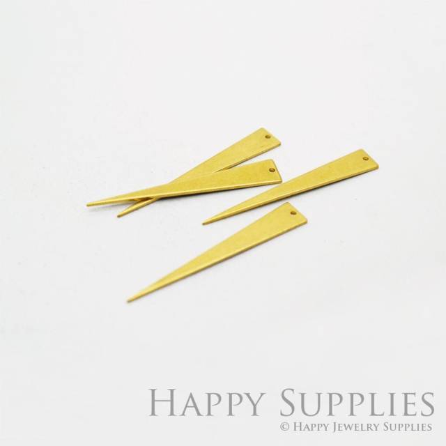 Brass Jewelry Charms,  Triangle Raw Brass Earring Charms, Brass Jewelry Pendants, Raw Brass Jewelry Findings, Brass Pendants Jewelry Wholesale (NZG70)