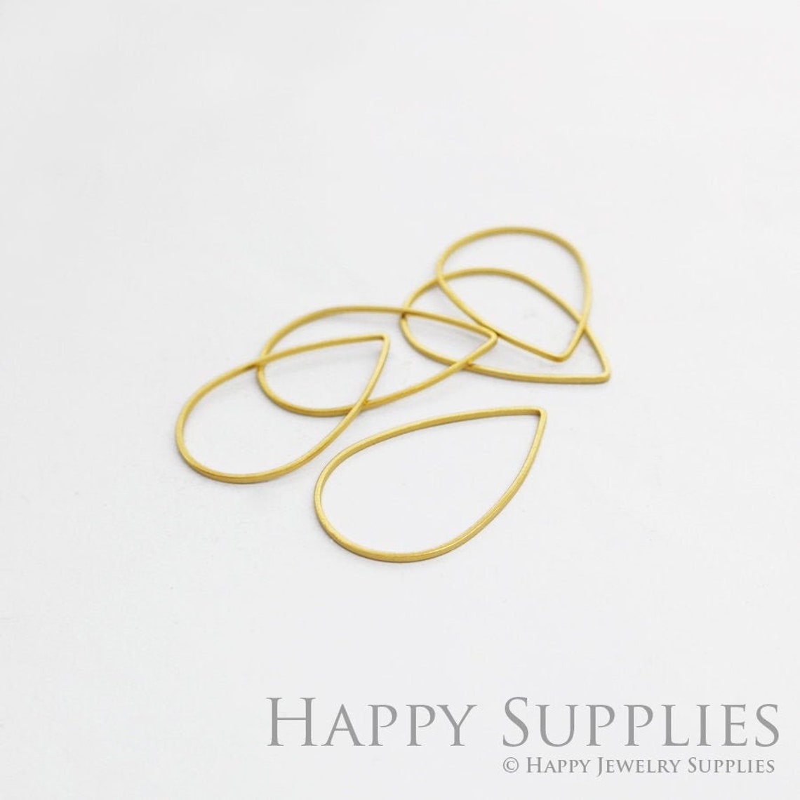 Brass Jewelry Charms,  Teardrop Raw Brass Earring Charms, Brass Jewelry Pendants, Raw Brass Jewelry Findings, Brass Pendants Jewelry Wholesale (NZG59)