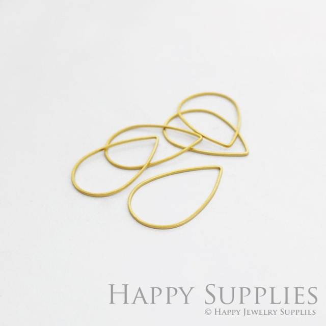 Brass Jewelry Charms,  Teardrop Raw Brass Earring Charms, Brass Jewelry Pendants, Raw Brass Jewelry Findings, Brass Pendants Jewelry Wholesale (NZG59)