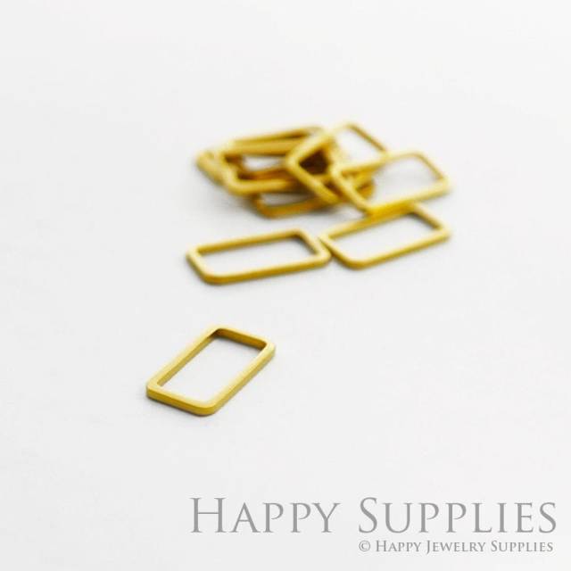 Brass Jewelry Charms, Rectangle Raw Brass Earring Charms, Brass Jewelry Pendants, Raw Brass Jewelry Findings, Brass Pendants Jewelry Wholesale (NZG65)