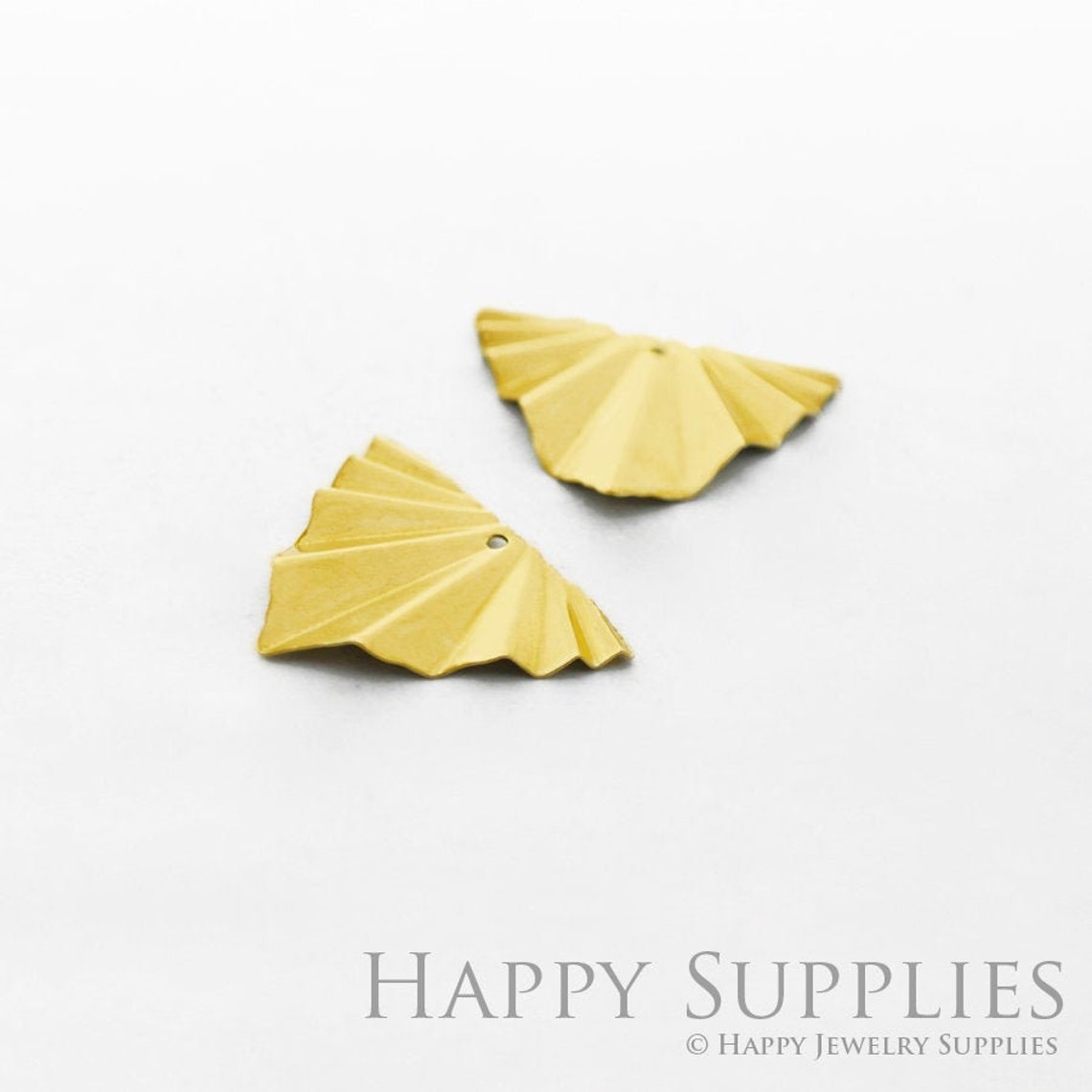 Brass Jewelry Charms,  Fan Raw Brass Earring Charms, Brass Jewelry Pendants, Raw Brass Jewelry Findings, Brass Pendants Jewelry Wholesale (NZG96)