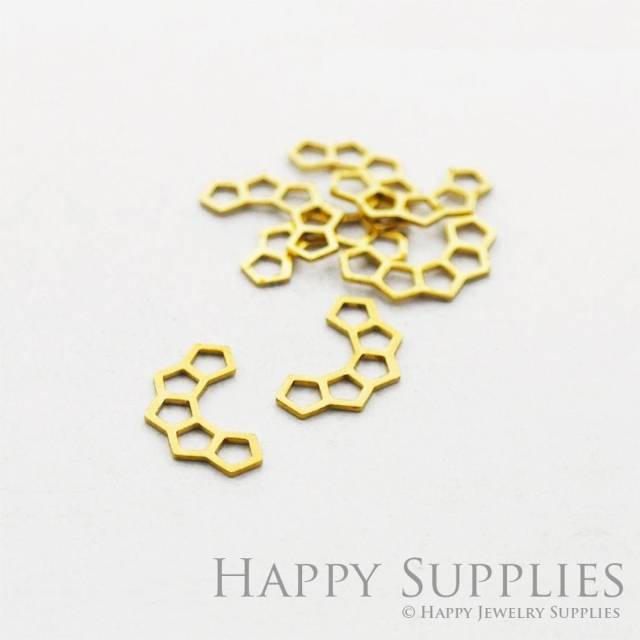 Brass Jewelry Charms, Geometric Raw Brass Earring Charms, Brass Jewelry Pendants, Raw Brass Jewelry Findings, Brass Pendants Jewelry Wholesale (NZG98)