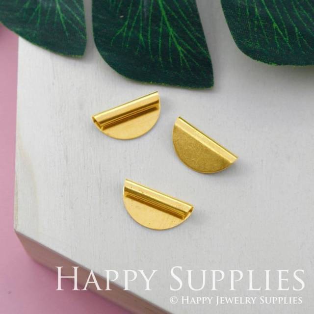 Brass Jewelry Charms, Semi-Circle Raw Brass Earring Charms, Brass Jewelry Pendants, Raw Brass Jewelry Findings, Brass Pendants Jewelry Wholesale (NZG132)