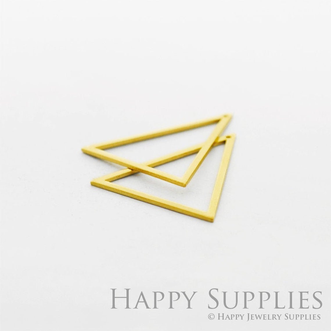 Brass Jewelry Charms,  Triangle Raw Brass Earring Charms, Brass Jewelry Pendants, Raw Brass Jewelry Findings, Brass Pendants Jewelry Wholesale 26x30mm (NZG60)