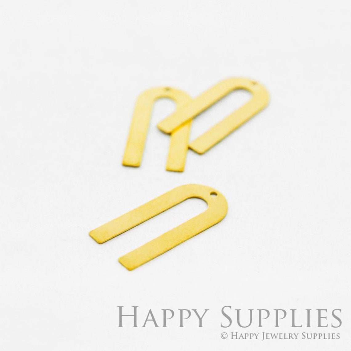 Brass Jewelry Charms, Geometric U Raw Brass Earring Charms, Brass Jewelry Pendants, Raw Brass Jewelry Findings, Brass Pendants Jewelry Wholesale (NZG93)