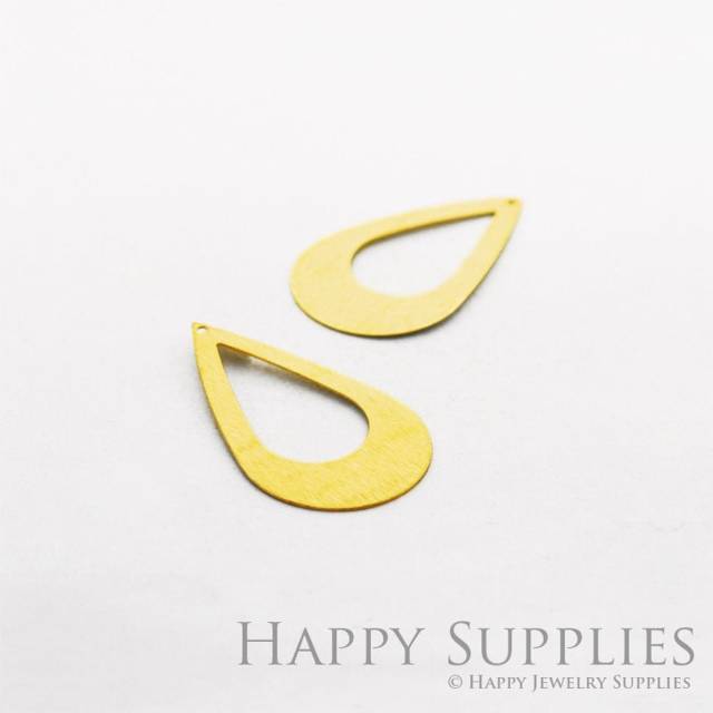 Brass Jewelry Charms, Teardrop Raw Brass Earring Charms, Brass Jewelry Pendants, Raw Brass Jewelry Findings, Brass Pendants Jewelry Wholesale (NZG89)