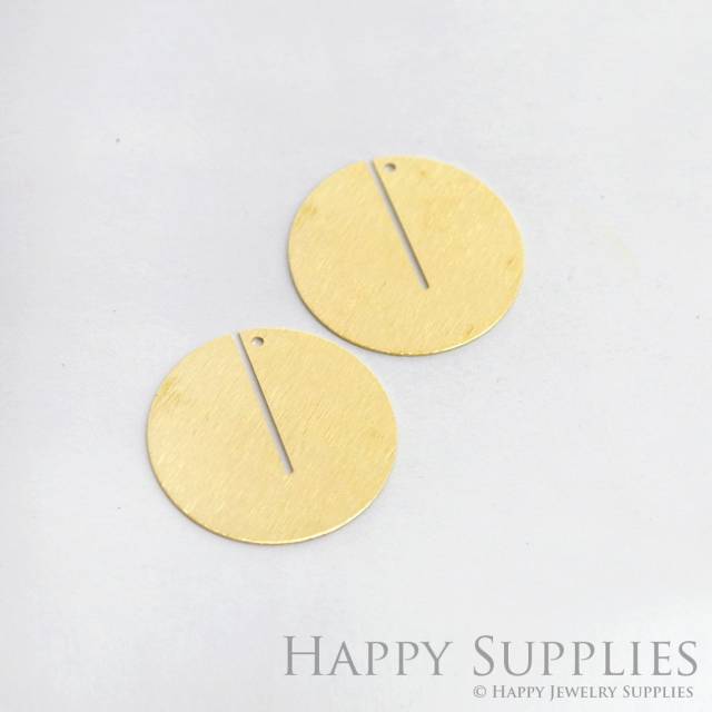 Brass Jewelry Charms, Circle Raw Brass Earring Charms, Brass Jewelry Pendants, Raw Brass Jewelry Findings, Brass Pendants Jewelry Wholesale (NZG166)