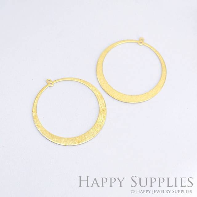 Brass Jewelry Charms, Circle Raw Brass Earring Charms, Brass Jewelry Pendants, Raw Brass Jewelry Findings, Brass Pendants Jewelry Wholesale (NZG231)