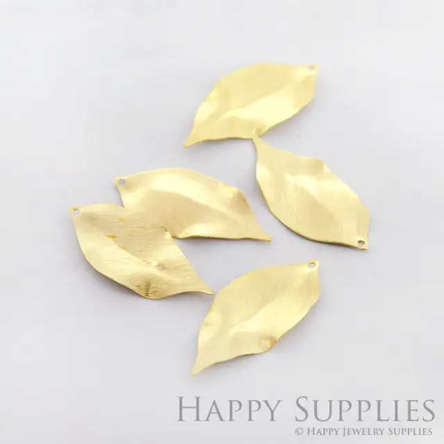 Brass Jewelry Charms, Leaves Raw Brass Earring Charms, Brass Jewelry Pendants, Raw Brass Jewelry Findings, Brass Pendants Jewelry Wholesale (NZG211)