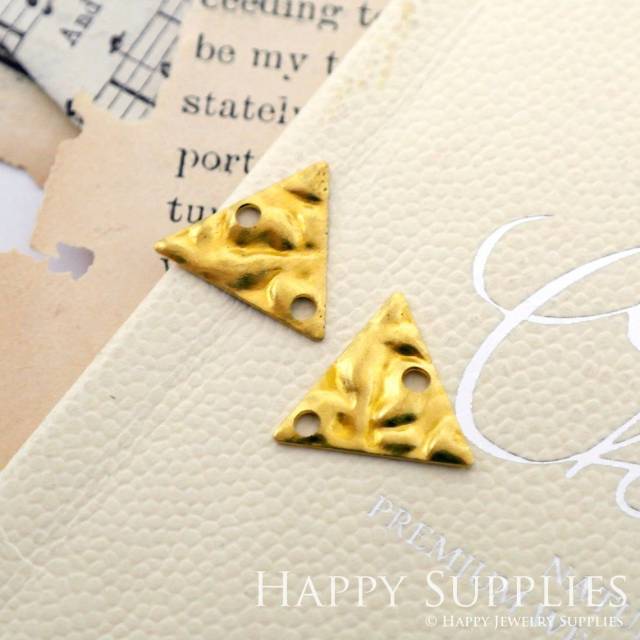 Brass Jewelry Charms, Triangle Raw Brass Earring Charms, Brass Jewelry Pendants, Raw Brass Jewelry Findings, Brass Pendants Jewelry Wholesale (NZG239)