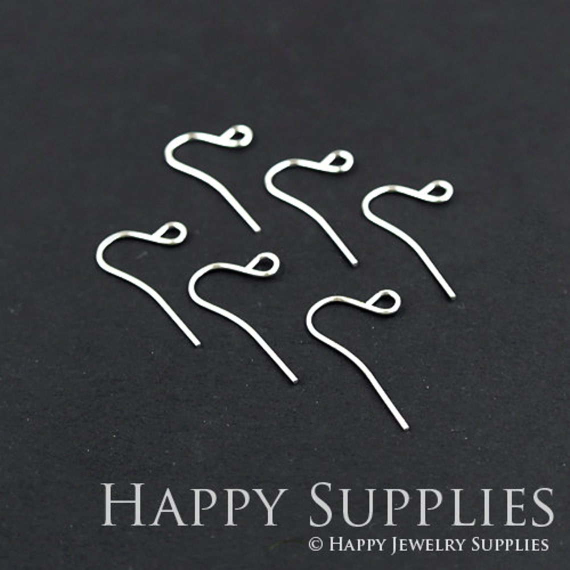 20pcs Nickel Free & Lead Free Silver Brass Hoop Earrings (ZE159-S)