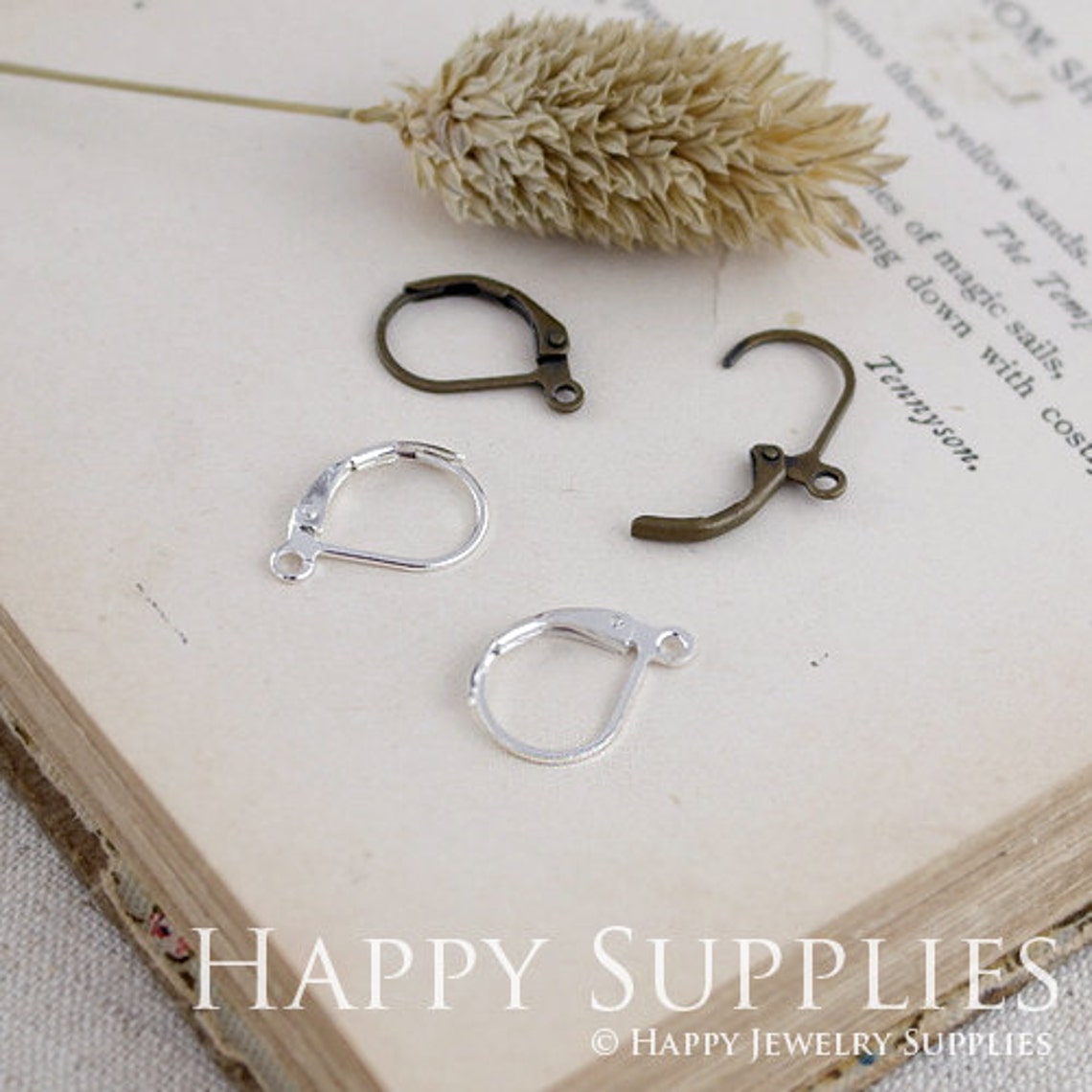 Nickel Free 16x12mm Hoop French Earring Hook Earwires(HE144 / HE145)