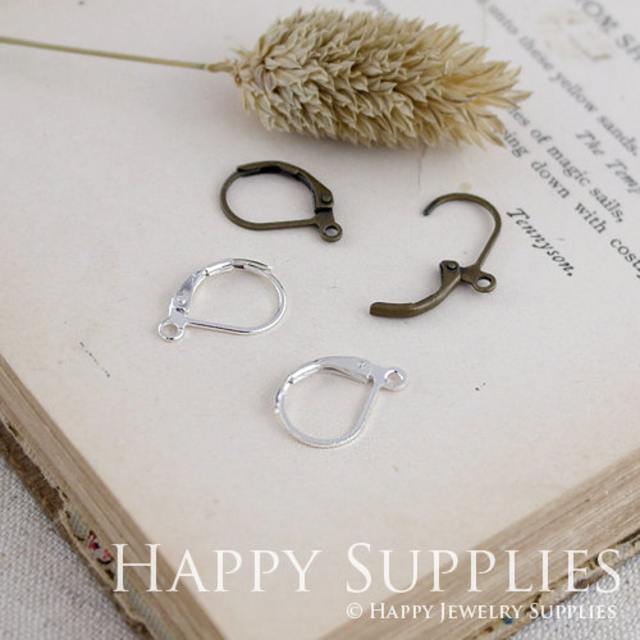 Nickel Free 16x12mm Hoop French Earring Hook Earwires(HE144 / HE145)