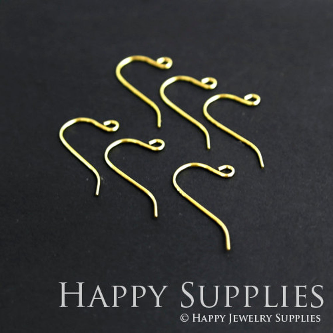 20pcs Nickel Free & Lead Free Golden Brass Hoop Earrings (ZE159)