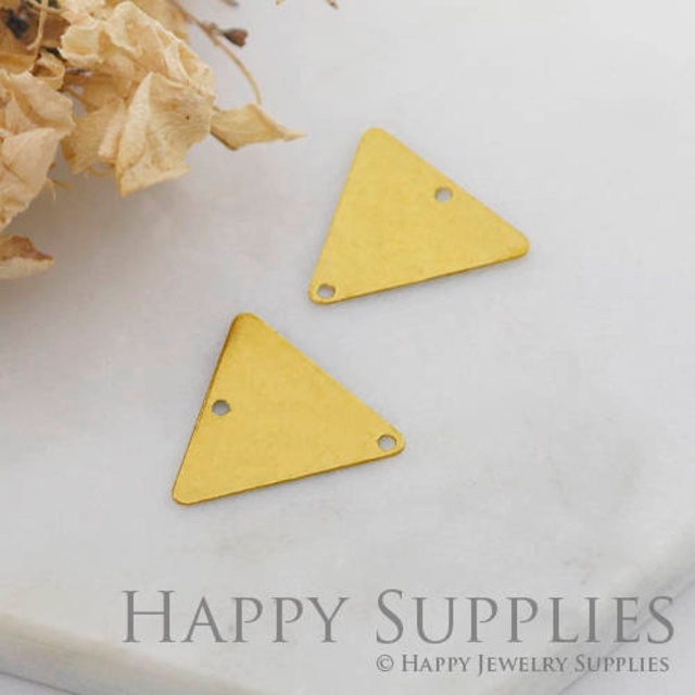 Brass Jewelry Charms, Triangle Raw Brass Earring Charms, Brass Jewelry Pendants, Raw Brass Jewelry Findings, Brass Pendants Jewelry Wholesale (ZG319)