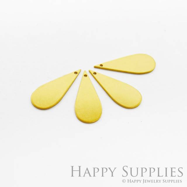 Brass Jewelry Charms, Teardrop Raw Brass Earring Charms, Brass Jewelry Pendants, Raw Brass Jewelry Findings, Brass Pendants Jewelry Wholesale (ZG350)