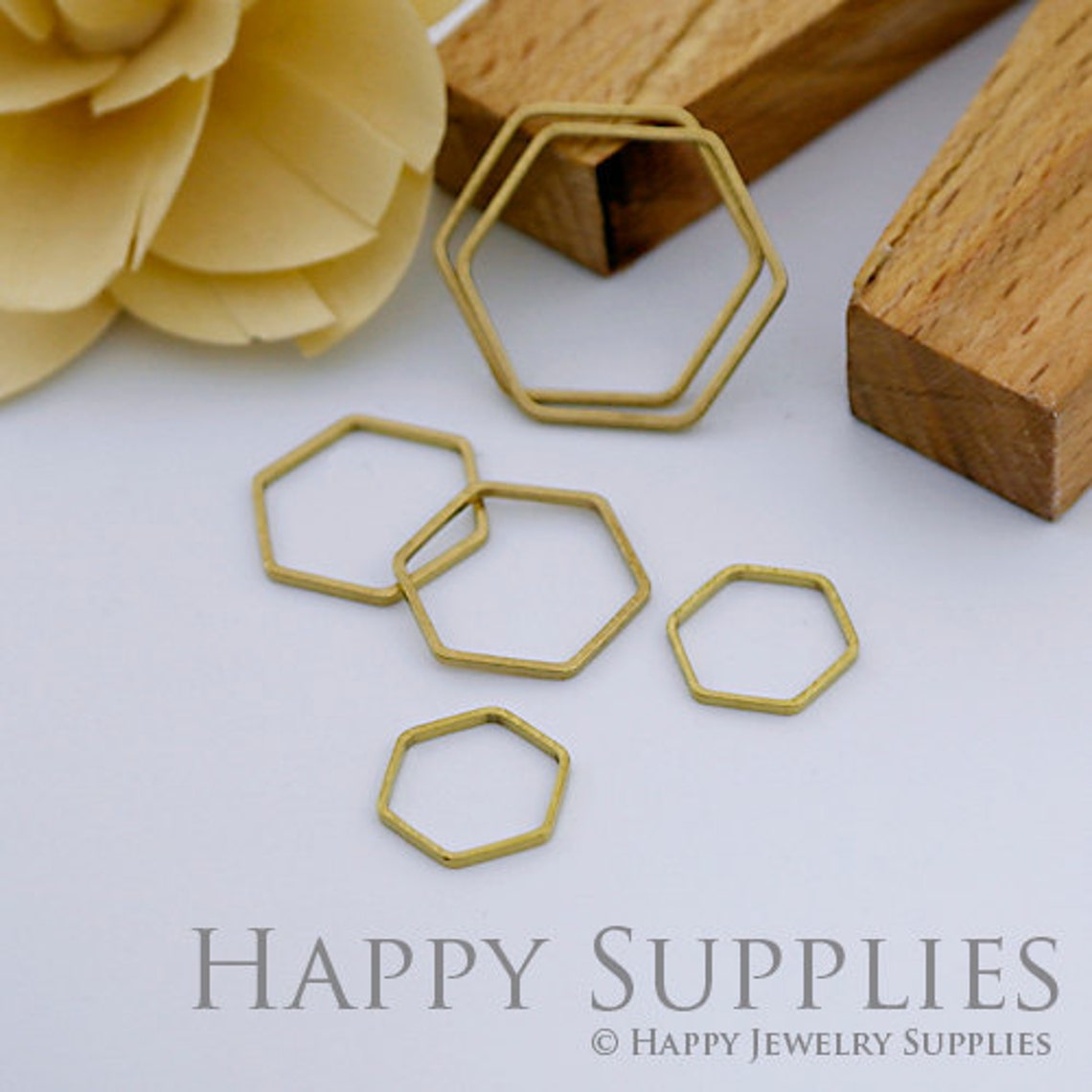 Brass Jewelry Charms,Hexagon Raw Brass Earring Charms, Brass Jewelry Pendants, Raw Brass Jewelry Findings, Brass Pendants Jewelry Wholesale (ZG220)