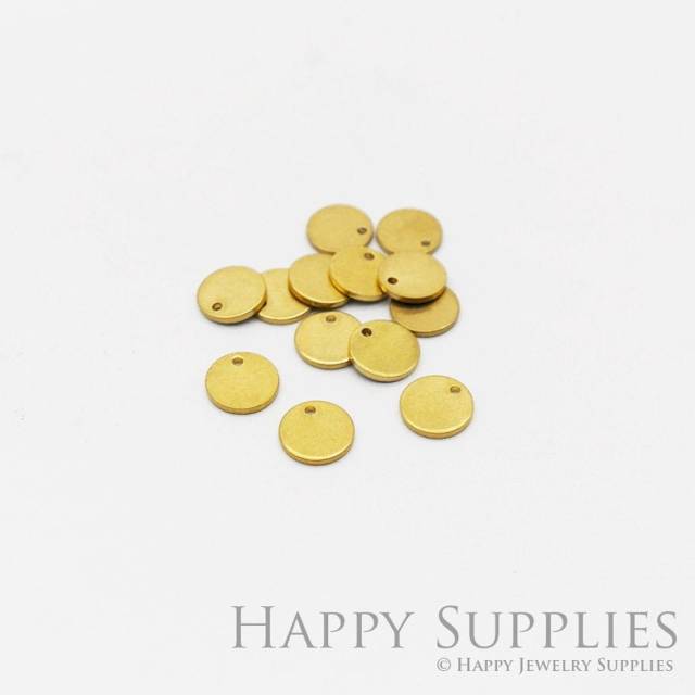 Brass Jewelry Charms, Round Raw Brass Earring Charms, Brass Jewelry Pendants, Raw Brass Jewelry Findings, Brass Pendants Jewelry Wholesale (ZG353)