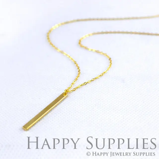 Brass Jewelry Charms,  Long Bar Raw Brass Earring Charms, Brass Jewelry Pendants, Raw Brass Jewelry Findings, Brass Pendants Jewelry Wholesale (ZG185)