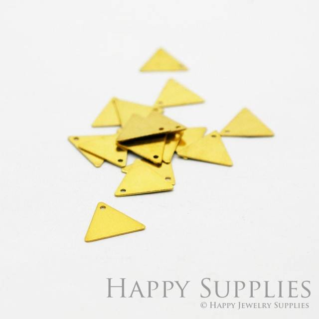 Brass Jewelry Charms, Triangle Raw Brass Earring Charms, Brass Jewelry Pendants, Raw Brass Jewelry Findings, Brass Pendants Jewelry Wholesale (ZG355)
