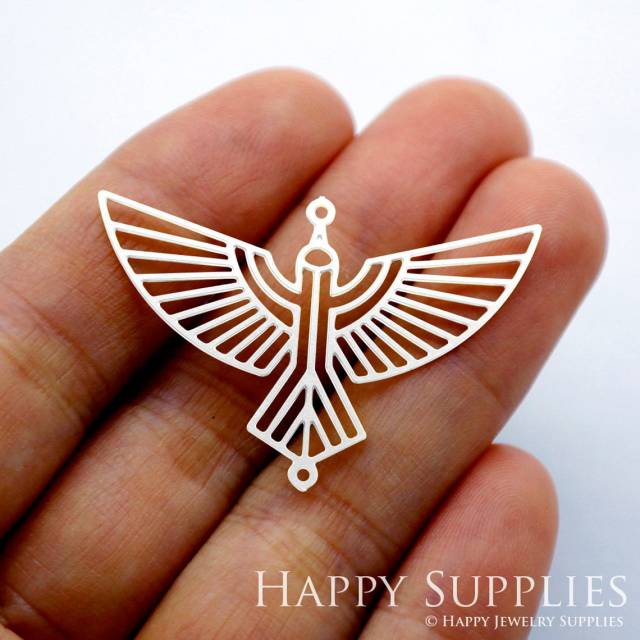 Stainless Steel Jewelry Charms, Eagle Stainless Steel Earring Charms, Stainless Steel Silver Jewelry Pendants, Stainless Steel Silver Jewelry Findings, Stainless Steel Pendants Jewelry Wholesale (SSD1732)