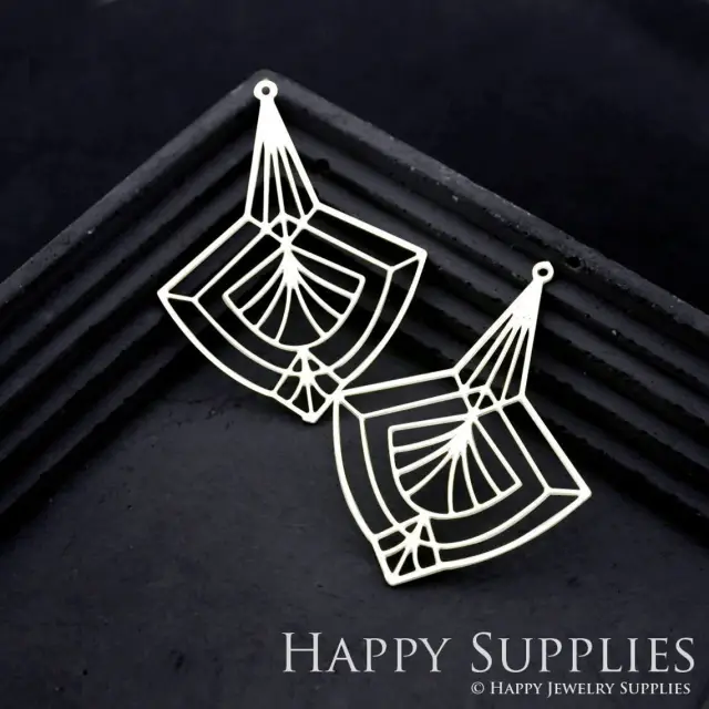 Stainless Steel Jewelry Charms, Fan Stainless Steel Earring Charms, Stainless Steel Silver Jewelry Pendants, Stainless Steel Silver Jewelry Findings, Stainless Steel Pendants Jewelry Wholesale (SSD1780)