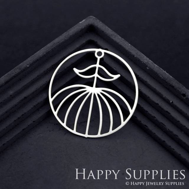 Stainless Steel Jewelry Charms, Circle Stainless Steel Earring Charms, Stainless Steel Silver Jewelry Pendants, Stainless Steel Silver Jewelry Findings, Stainless Steel Pendants Jewelry Wholesale (SSD1825)