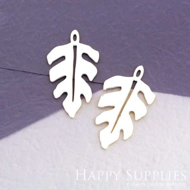 Stainless Steel Jewelry Charms, Leaf Stainless Steel Earring Charms, Stainless Steel Silver Jewelry Pendants, Stainless Steel Silver Jewelry Findings, Stainless Steel Pendants Jewelry Wholesale (SSD1849)
