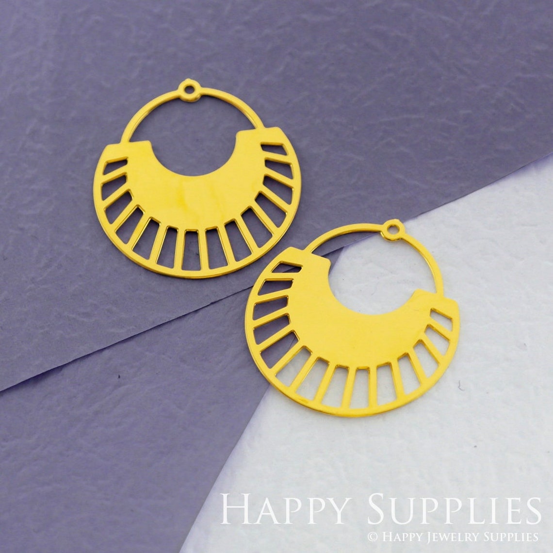 Brass Jewelry Charms, Circle  Raw Brass Earring Charms, Brass Jewelry Pendants, Raw Brass Jewelry Findings, Brass Pendants Jewelry Wholesale (RD1859)