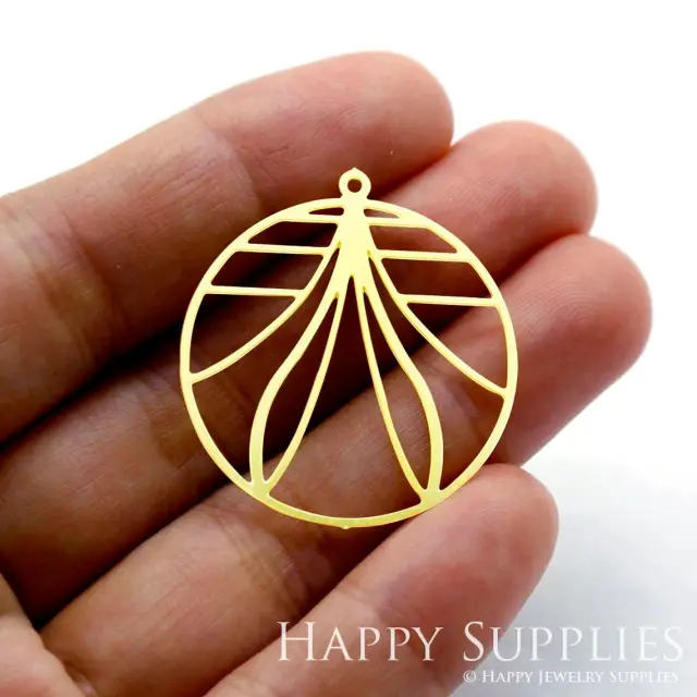 Brass Jewelry Charms, Geometry Raw Brass Earring Charms, Brass Jewelry Pendants, Raw Brass Jewelry Findings, Brass Pendants Jewelry Wholesale (RD1792)