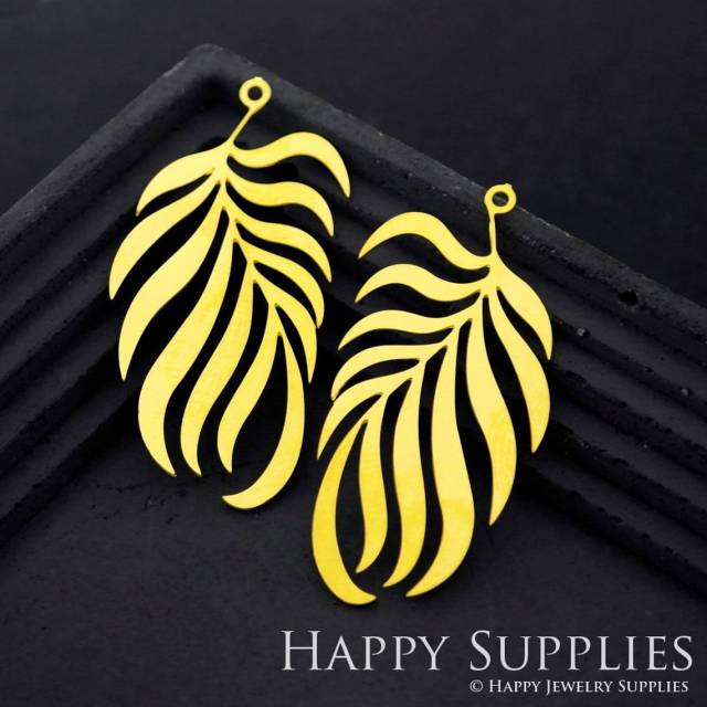 Brass Jewelry Charms, Leaf Raw Brass Earring Charms, Brass Jewelry Pendants, Raw Brass Jewelry Findings, Brass Pendants Jewelry Wholesale (RD1892)