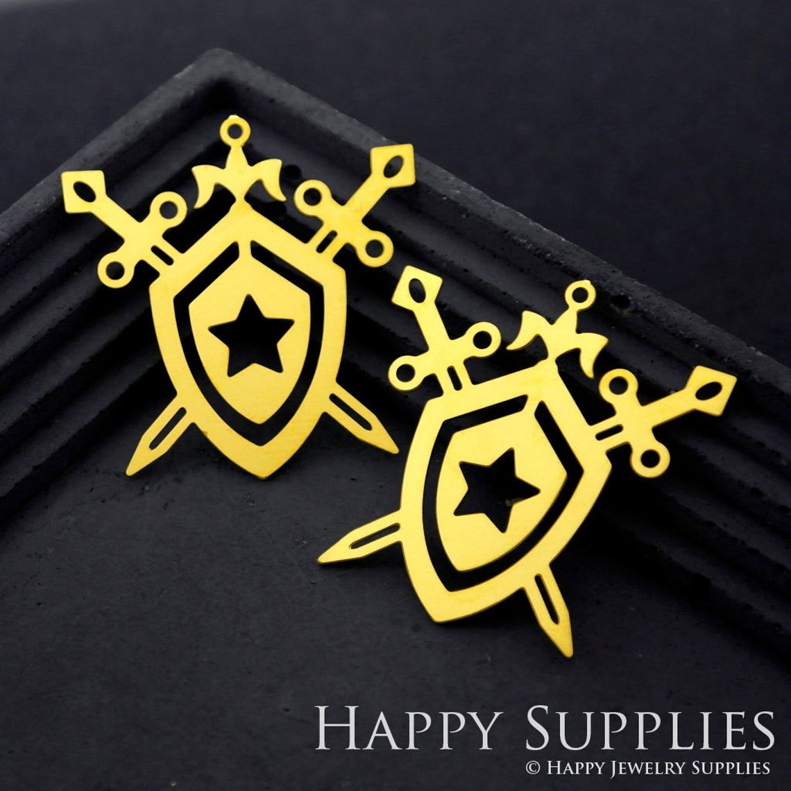 Brass Jewelry Charms, Geometric Raw Brass Earring Charms, Brass Jewelry Pendants, Raw Brass Jewelry Findings, Brass Pendants Jewelry Wholesale (RD1891)
