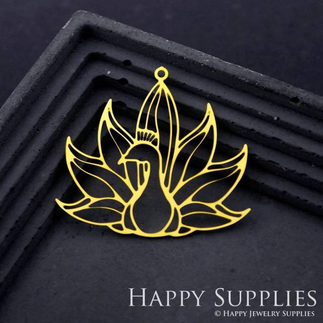 Brass Jewelry Charms, Peacock Raw Brass Earring Charms, Brass Jewelry Pendants, Raw Brass Jewelry Findings, Brass Pendants Jewelry Wholesale (RD1904)