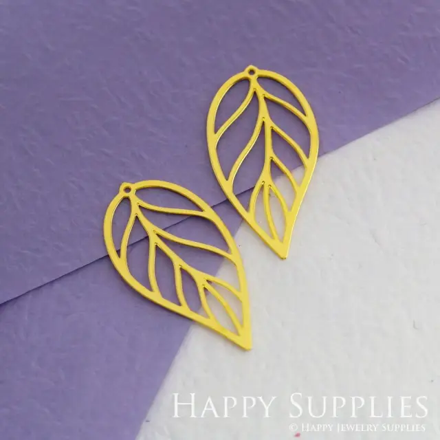 Brass Jewelry Charms, Leaf Raw Brass Earring Charms, Brass Jewelry Pendants, Raw Brass Jewelry Findings, Brass Pendants Jewelry Wholesale (RD1862)