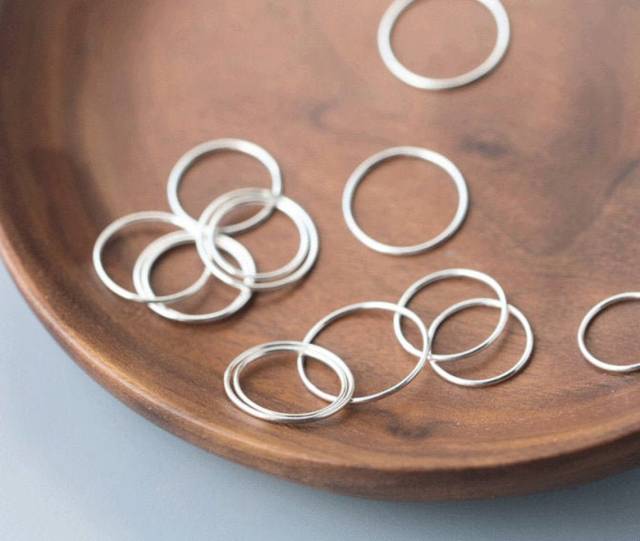 Silver Ring,Stackable Ring,Thin Ring,925 Sterling Silver Ring,Dainty Ring, Stacking Rings, Rings, Stack Ring, Minimalist Silver Rings(ZE495)