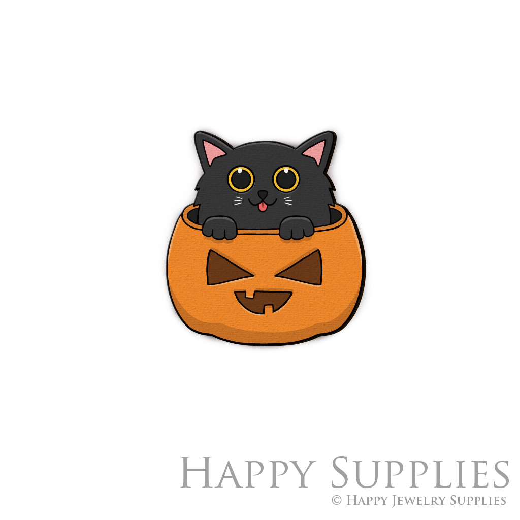 Handmade Jewelry Making Supplies Beads Cut Wooden Charm Pumpkin For DIY Necklace Earring Brooch (CW326)