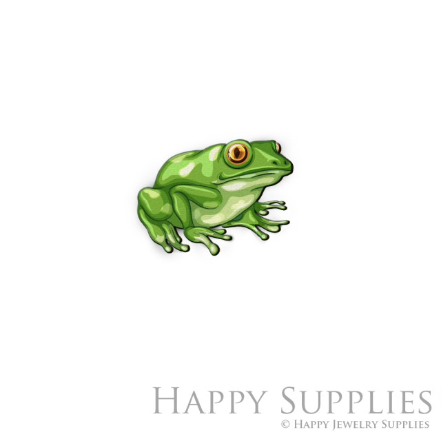 Handmade Jewelry Making Supplies Beads Cut Wooden Charm Frog For DIY Necklace Earring Brooch (CW601)