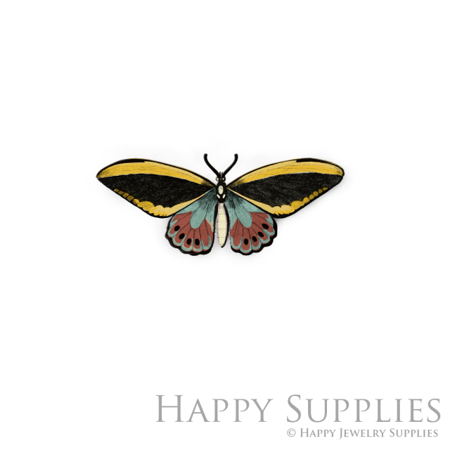 Handmade Jewelry Making Supplies Beads Cut Wooden Charm Butterfly For DIY Necklace Earring Brooch (CW610)