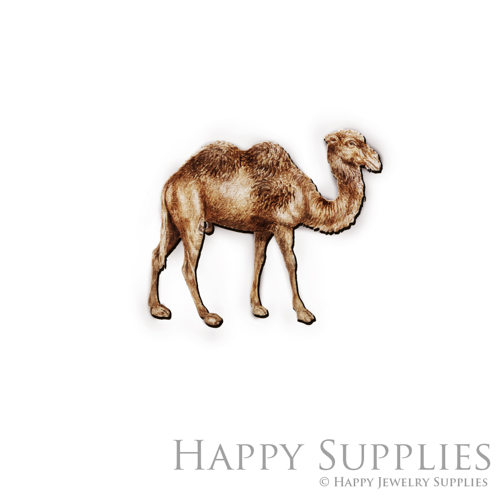 Handmade Jewelry Making Supplies Beads Cut Wooden Charm Camel For DIY Necklace Earring Brooch (CW453)
