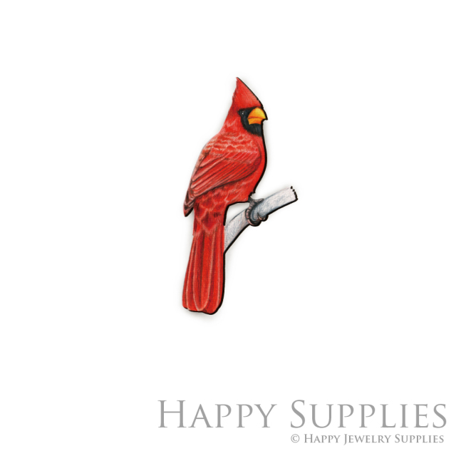 Handmade Jewelry Making Supplies Beads Cut Wooden Charm Parrot For DIY Necklace Earring Brooch (CW503)