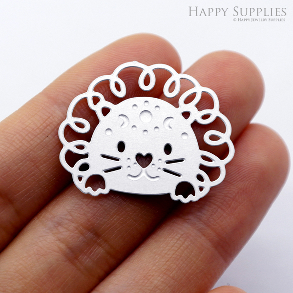 Corroded Stainless Steel Jewelry Charms, Hedgehog Corroded Stainless Steel Earring Charms, Corroded Stainless Steel Silver Jewelry Pendants, Corroded Stainless Steel Silver Jewelry Findings, Corroded Stainless Steel Pendants Jewelry Wholesale (SSB508)