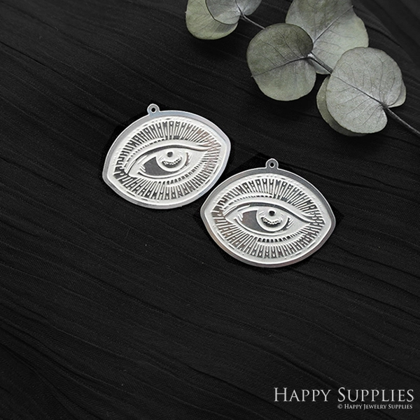 Corroded Stainless Steel Jewelry Charms, Eyelash Eyes Stainless Steel Earring Charms, Corroded Stainless Steel Silver Jewelry Pendants, Corroded Stainless Steel Silver Jewelry Findings, Corroded Stainless Steel Pendants Jewelry Wholesale (SSB63)